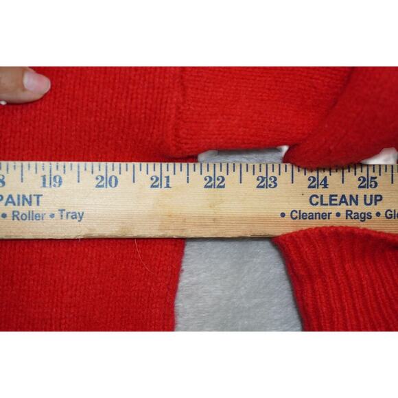 Polo Ralph Lauren Women’s XS Red Merino Wool Cashmere Blend Sweater Crew Neck - Picture 6 of 7